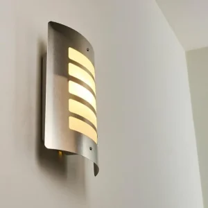 hofstein Applique murale d'extérieur Alslev Acier inoxydable, 1 lumière* Lampes Modernes