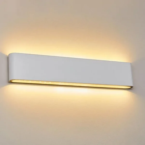 hofstein Applique murale d'extérieur Tinglev LED Blanc, 2 lumières* Lampes Modernes