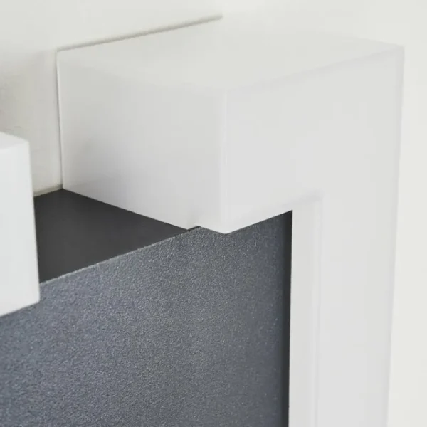 hofstein Applique murale d'extérieur Zoppola LED Anthracite, Blanc, 2 lumières* Lampes Modernes