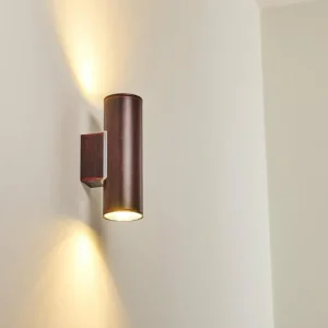 hofstein Applique murale d'extérieur Brachy LED Rouge, Noir, 2 lumières* Lampes Modernes