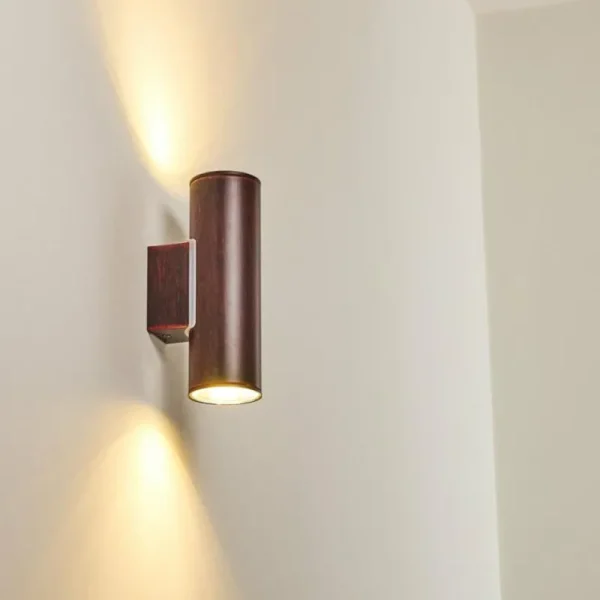 hofstein Applique murale d'extérieur Brachy LED Rouge, Noir, 2 lumières* Lampes Modernes