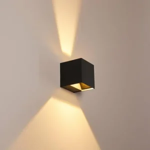 hofstein Applique murale d'extérieur Fauderup LED Anthracite, 2 lumières* Lampes Modernes