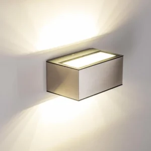 hofstein Applique murale d'extérieur Spider LED Acier inoxydable, 1 lumière* Lampes Modernes