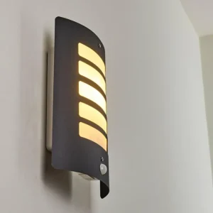 hofstein Applique murale d'extérieur Alslev Anthracite, 1 lumière, Détecteur de mouvement* Lampes Modernes