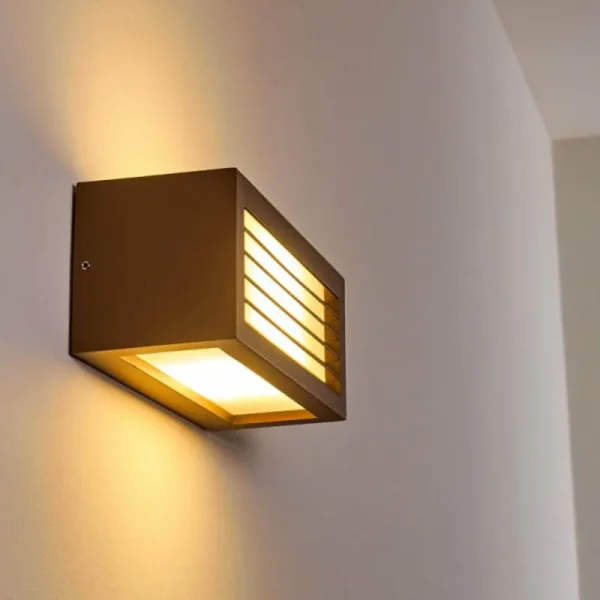 hofstein Applique murale d'extérieur Naldmadebro Brun, 1 lumière* Lampes Modernes
