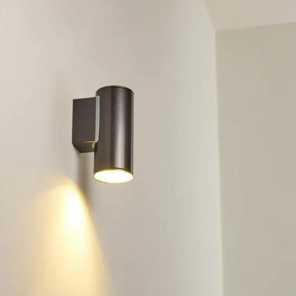 hofstein Applique murale d'extérieur Brachy LED Noir, 2 lumières* Lampes Modernes