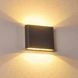 hofstein Applique murale d'extérieur Tinglev LED Anthracite, 2 lumières* Lampes Modernes