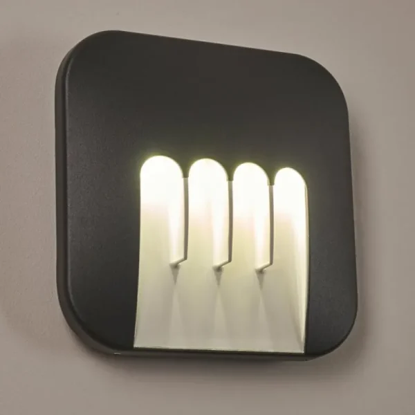 hofstein Applique murale d'extérieur Silvso LED Anthracite, 4 lumières* Lampes Modernes