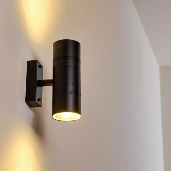 hofstein Applique murale d'extérieur Froslev LED Noir, 2 lumières* Lampes Modernes