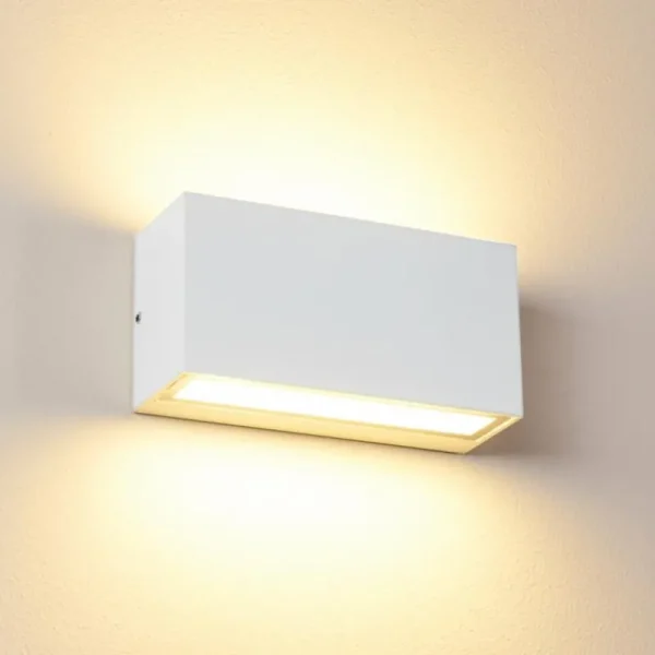 hofstein Applique murale d'extérieur Duluth LED Blanc, 1 lumière* Lampes Modernes