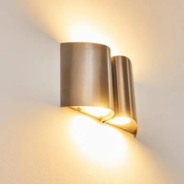 hofstein Applique murale d'extérieur Cornus LED Acier inoxydable, 4 lumières* Lampes Modernes