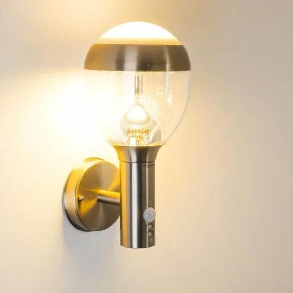 hofstein Applique murale d'extérieur CORDOVA LED Acier inoxydable, 1 lumière* Lampes Modernes