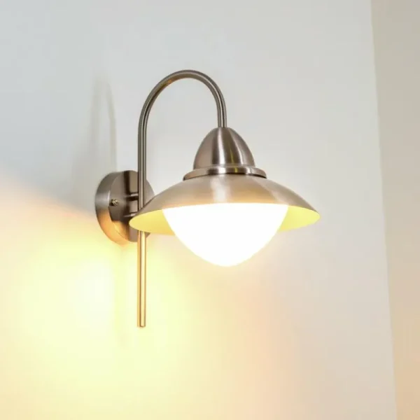hofstein Applique murale d'extérieur Gielas Acier inoxydable, 1 lumière* Lampes Modernes