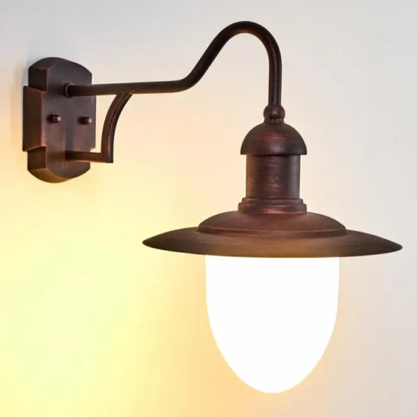 hofstein Applique murale d'extérieur Lucide ARUBA Brun, Rouille, 1 lumière* Lampes Modernes