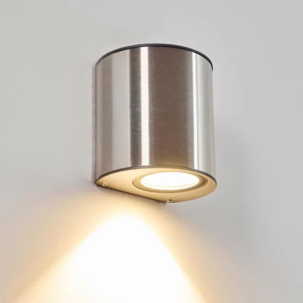 hofstein Applique murale d'extérieur Vano LED Acier inoxydable, 1 lumière* Lampes Modernes