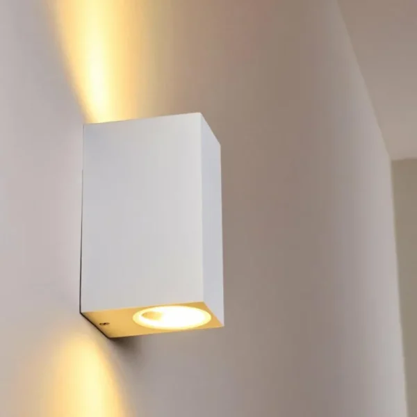 hofstein Applique murale d'extérieur Nordborg LED Blanc, 2 lumières* Lampes Modernes