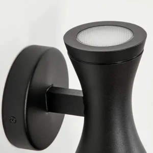 hofstein Applique murale d'extérieur Verberie Noir, 2 lumières* Lampes Modernes