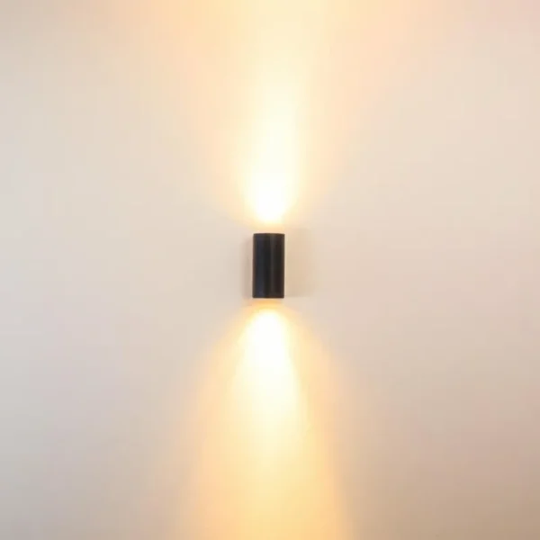 hofstein Applique murale d'extérieur Boda Noir, 2 lumières* Lampes Modernes