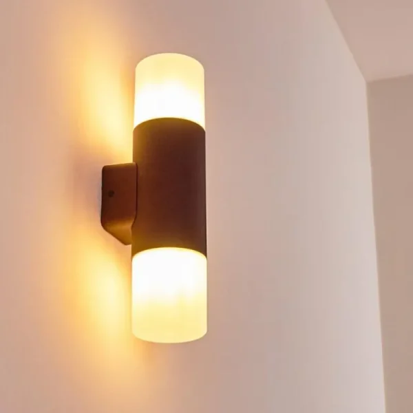 hofstein Applique murale d'extérieur Buhrkall Rouille, 2 lumières* Lampes Modernes