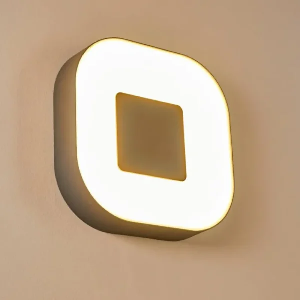 hofstein Applique murale d'extérieur Feldsted LED Argenté, 1 lumière, Changeur de couleurs* Lampes Modernes