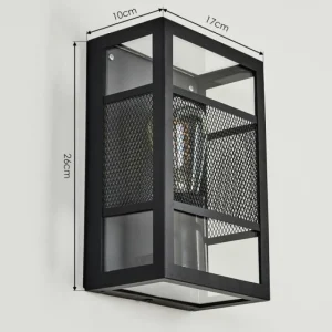 hofstein Applique murale d'extérieur Nelgen Noir, 1 lumière* Lampes Modernes