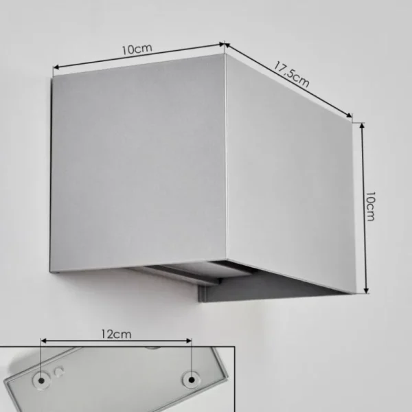 hofstein Applique murale d'extérieur Tamarin LED Gris, 1 lumière* Lampes Modernes
