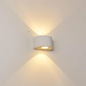 hofstein Applique murale d'extérieur Windhoek LED Blanc, 2 lumières* Lampes Modernes