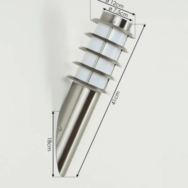 hofstein Applique murale d'extérieur Tunes Nickel mat, 1 lumière* Lampes Modernes