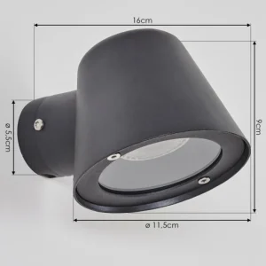 hofstein Applique murale d'extérieur Cook Anthracite, 1 lumière* Lampes Modernes