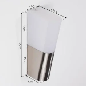 hofstein Applique murale d'extérieur Busalla LED Nickel mat, 1 lumière* Lampes Modernes