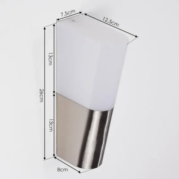 hofstein Applique murale d'extérieur Busalla LED Nickel mat, 1 lumière* Lampes Modernes