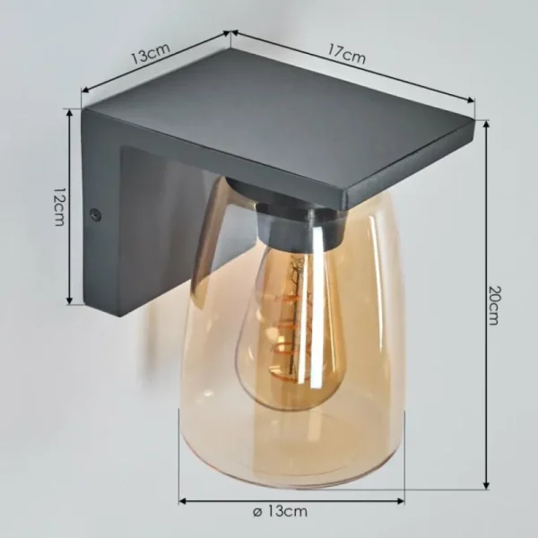 hofstein Applique murale d'extérieur Aquin Anthracite, 1 lumière* Lampes Modernes