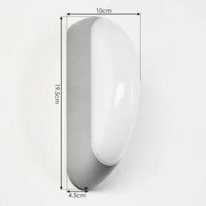 hofstein Applique murale d'extérieur Arvier LED Gris, 1 lumière* Lampes Modernes