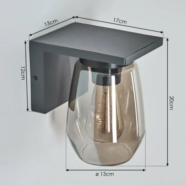 hofstein Applique murale d'extérieur Aquin Anthracite, 1 lumière* Lampes Modernes