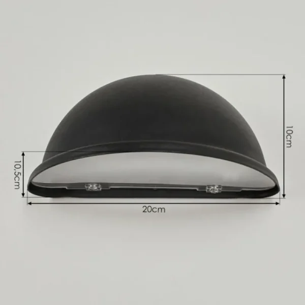 hofstein Applique murale d'extérieur Wundowie Noir, 1 lumière* Lampes Modernes