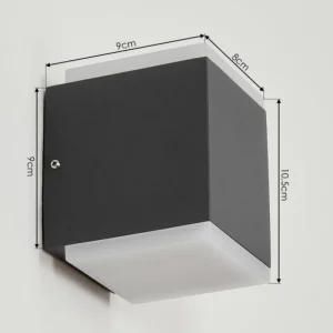 hofstein Applique murale d'extérieur Oatlands LED Anthracite, 2 lumières* Lampes Modernes