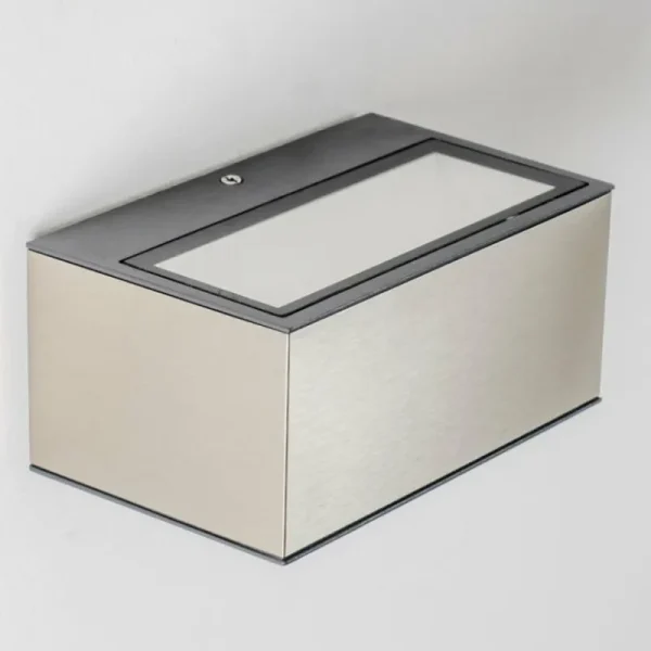 hofstein Applique murale d'extérieur Spider LED Acier inoxydable, 1 lumière* Lampes Modernes