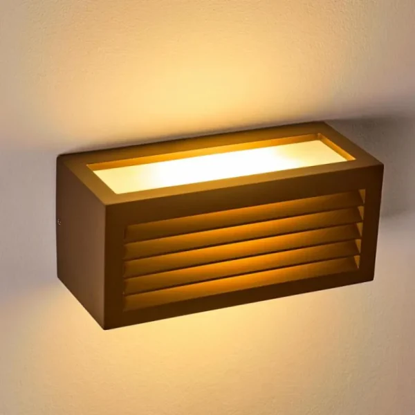 hofstein Applique murale d'extérieur Naldmadebro Brun, 1 lumière* Lampes Modernes