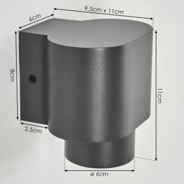 hofstein Applique murale d'extérieur Guampacha Anthracite, 1 lumière* Lampes Modernes