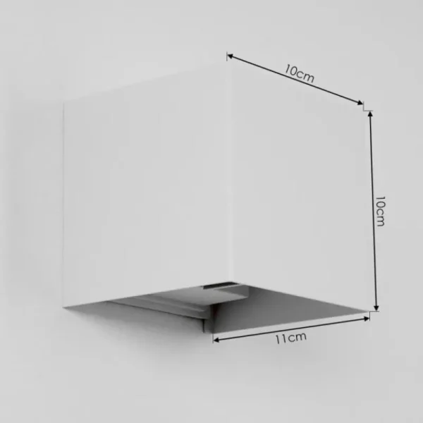 hofstein Applique murale d'extérieur Everton LED Blanc, 2 lumières* Lampes Modernes