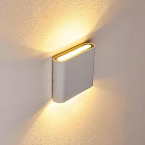 hofstein Applique murale d'extérieur Tinglev LED Blanc, 2 lumières* Lampes Modernes