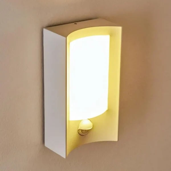 hofstein Applique murale d'extérieur Nordkapp LED Blanc, 1 lumière, Détecteur de mouvement* Lampes Modernes