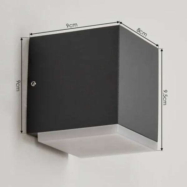 hofstein Applique murale d'extérieur Oatlands Anthracite, 1 lumière* Lampes Modernes