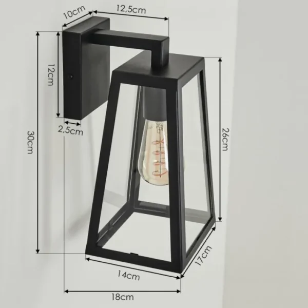 hofstein Applique murale d'extérieur Marobo Noir, 1 lumière* Lampes Modernes