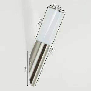 hofstein Applique murale d'extérieur Caserta Nickel mat, 1 lumière* Lampes Modernes