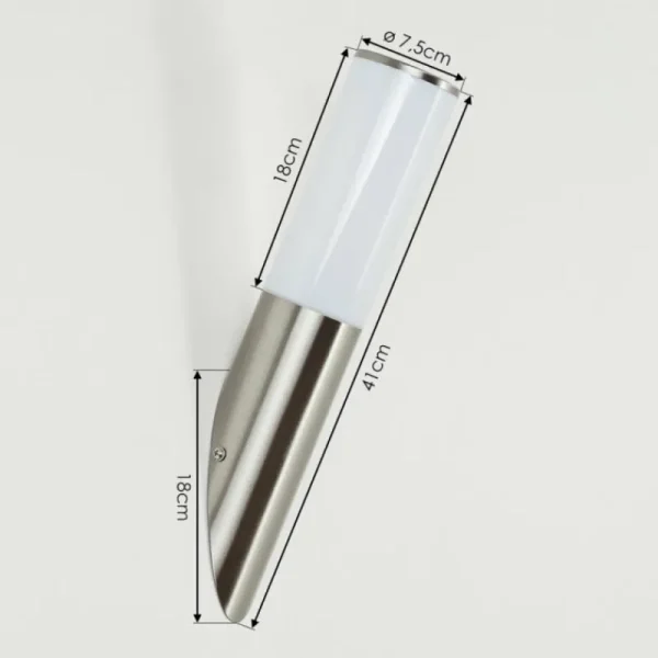 hofstein Applique murale d'extérieur Caserta Nickel mat, 1 lumière* Lampes Modernes