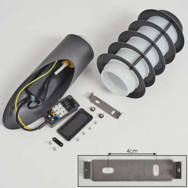 hofstein Applique murale d'extérieur Tunes Anthracite, 1 lumière, Détecteur de mouvement* Lampes Modernes