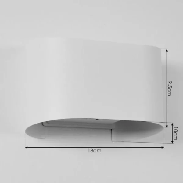 hofstein Applique murale d'extérieur Everton LED Blanc, 2 lumières* Lampes Modernes