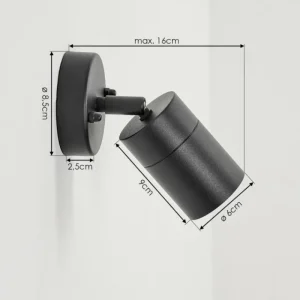 hofstein Applique murale d'extérieur Corneda Noir, 1 lumière* Lampes Modernes