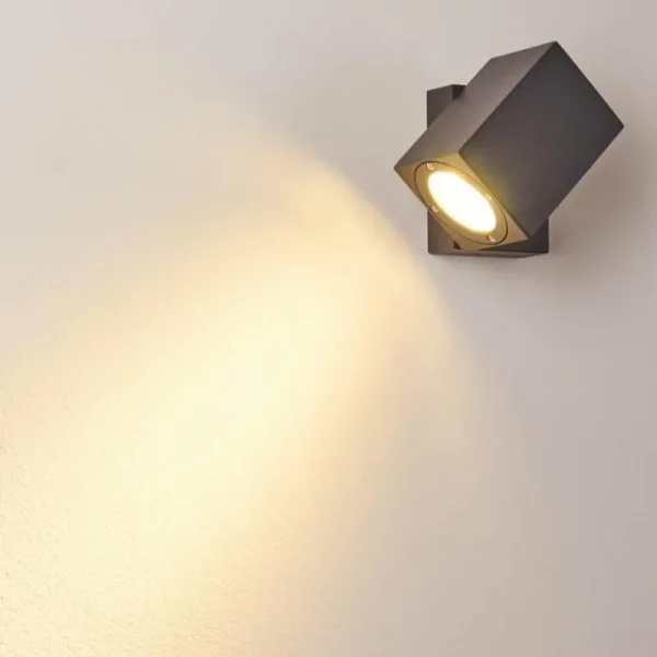 hofstein Applique murale d'extérieur Bregenz LED Anthracite, 1 lumière* Lampes Modernes